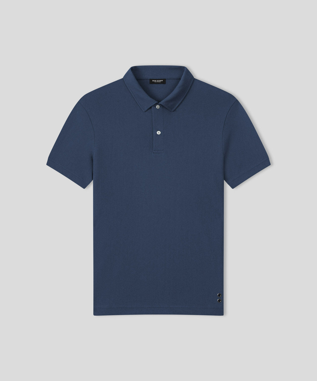 Cotton Mesh RD Polo: Deep Ocean