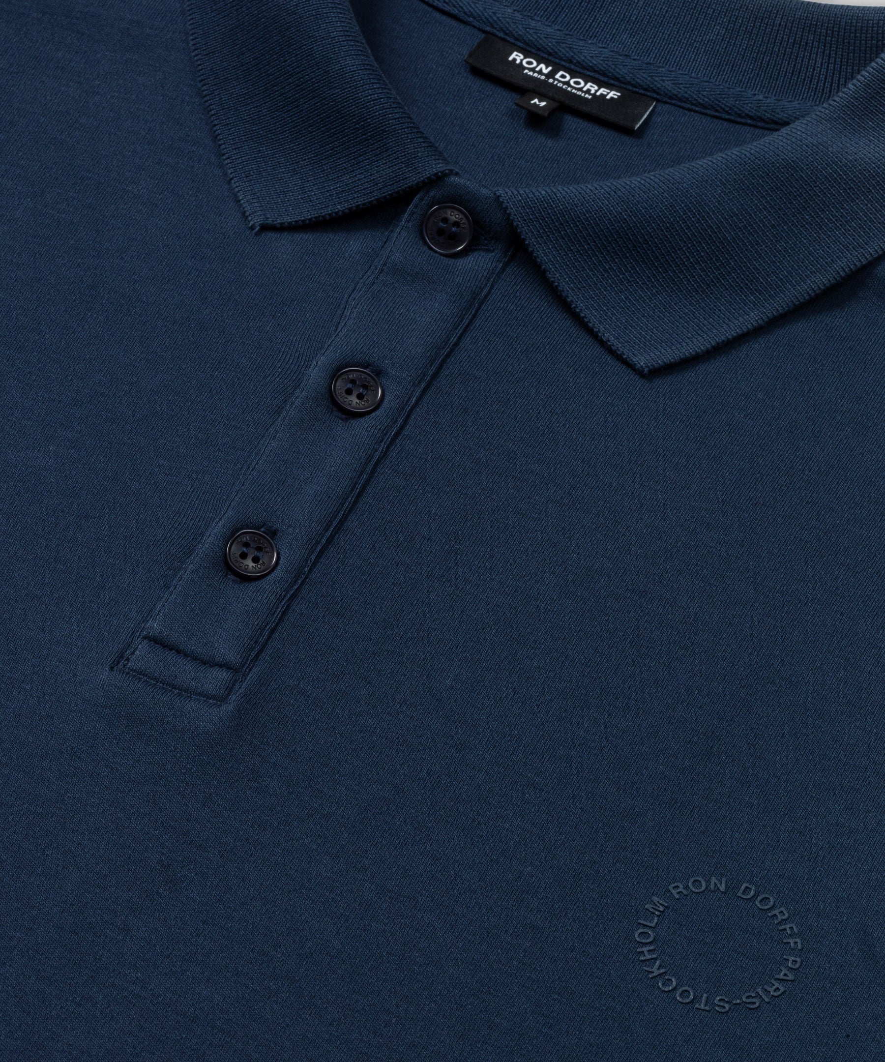 Heavy Cotton Polo: Deep Ocean