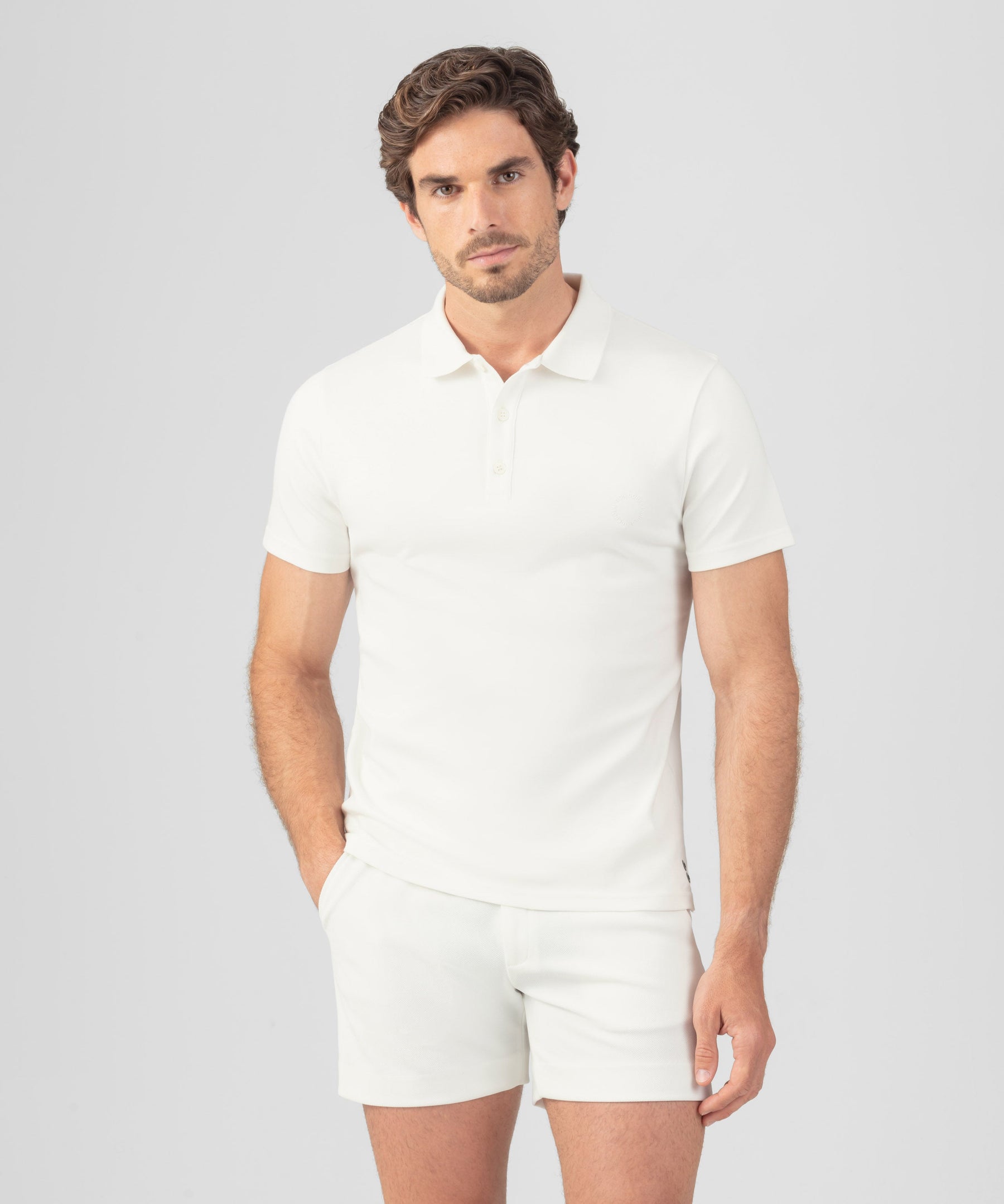 Heavy Cotton Polo: Off White