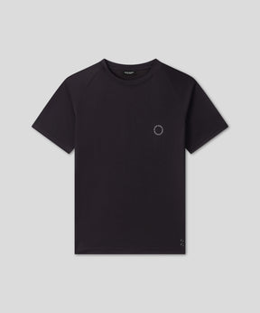 Sports T-Shirt w. Reflective Piping: Black