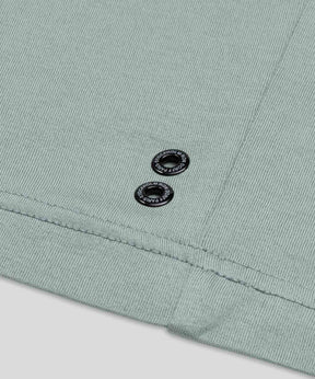 Crew Neck T-Shirt Eyelet Edition: Aquamarine