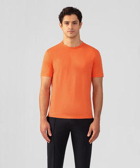 Crew Neck T-Shirt Eyelet Edition: Sunset Orange