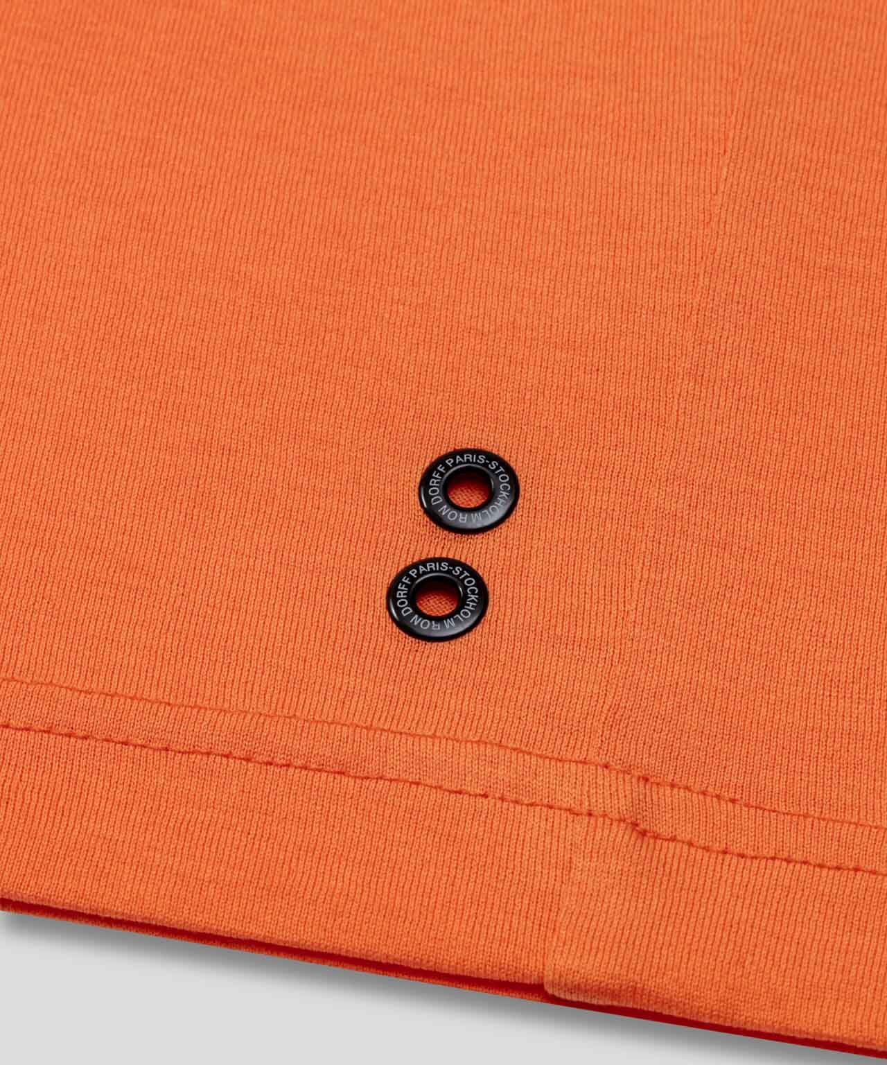 Crew Neck T-Shirt Eyelet Edition: Sunset Orange