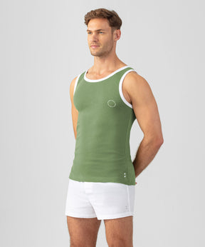 Sports Ribbed Tank Top: Cactus