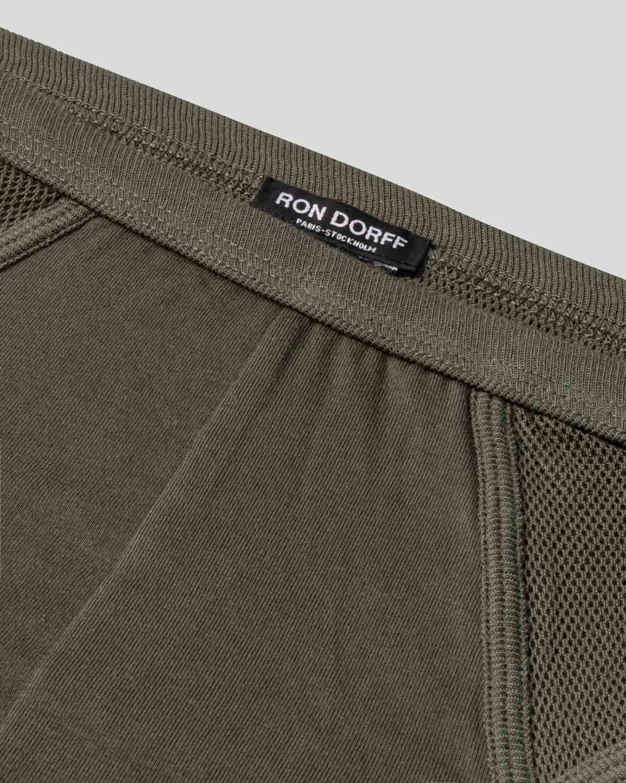 Mesh Y-Front Briefs: Military Green