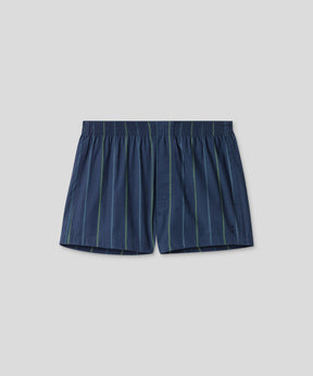 Boxer Shorts w. Fisherman Stripes: Deep Ocean