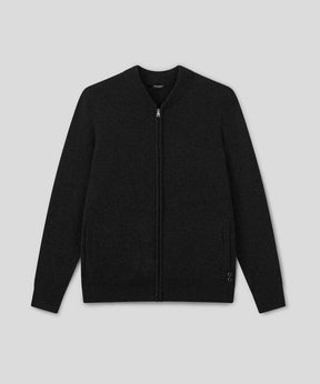 Cashmere Tennis Jacket: Black