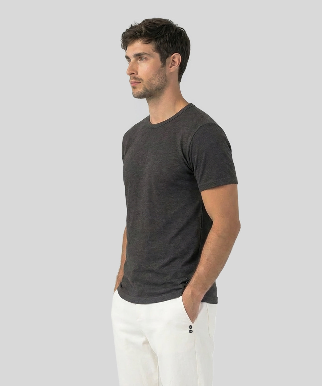 Linen T-Shirt Eyelet Edition: Espresso