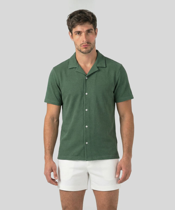 Mesh Shirt: Court Green