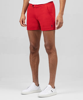 RD Tennis Shorts: Shocking Red