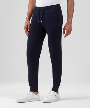 Light Cotton-Silk Pants: Navy