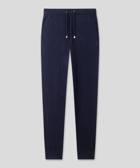 Light Cotton-Silk Pants: Navy