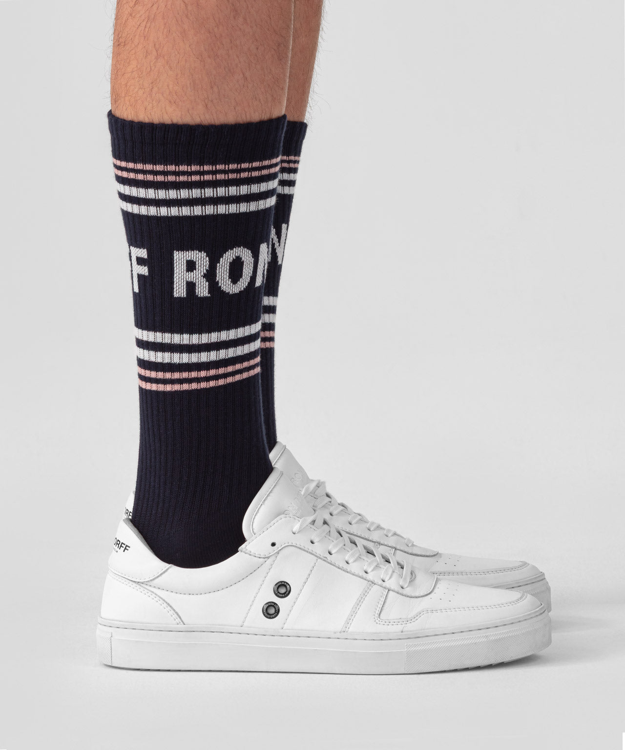 Sports Socks RD w. Stripes: Navy