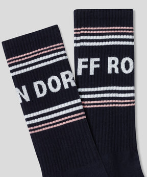 Sports Socks RD w. Stripes: Navy