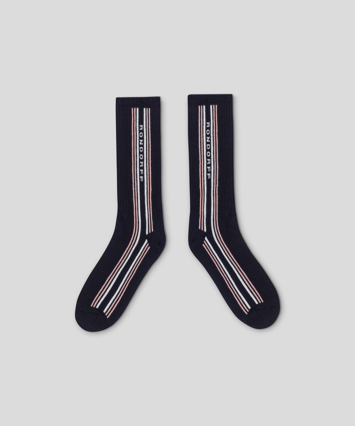 Sports Socks RD w. Side Stripes: Navy