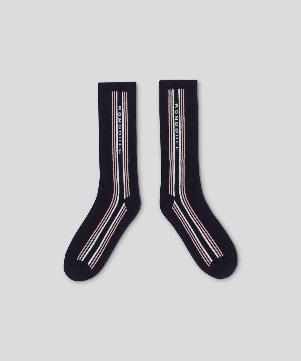 Sports Socks RD w. Side Stripes: Navy