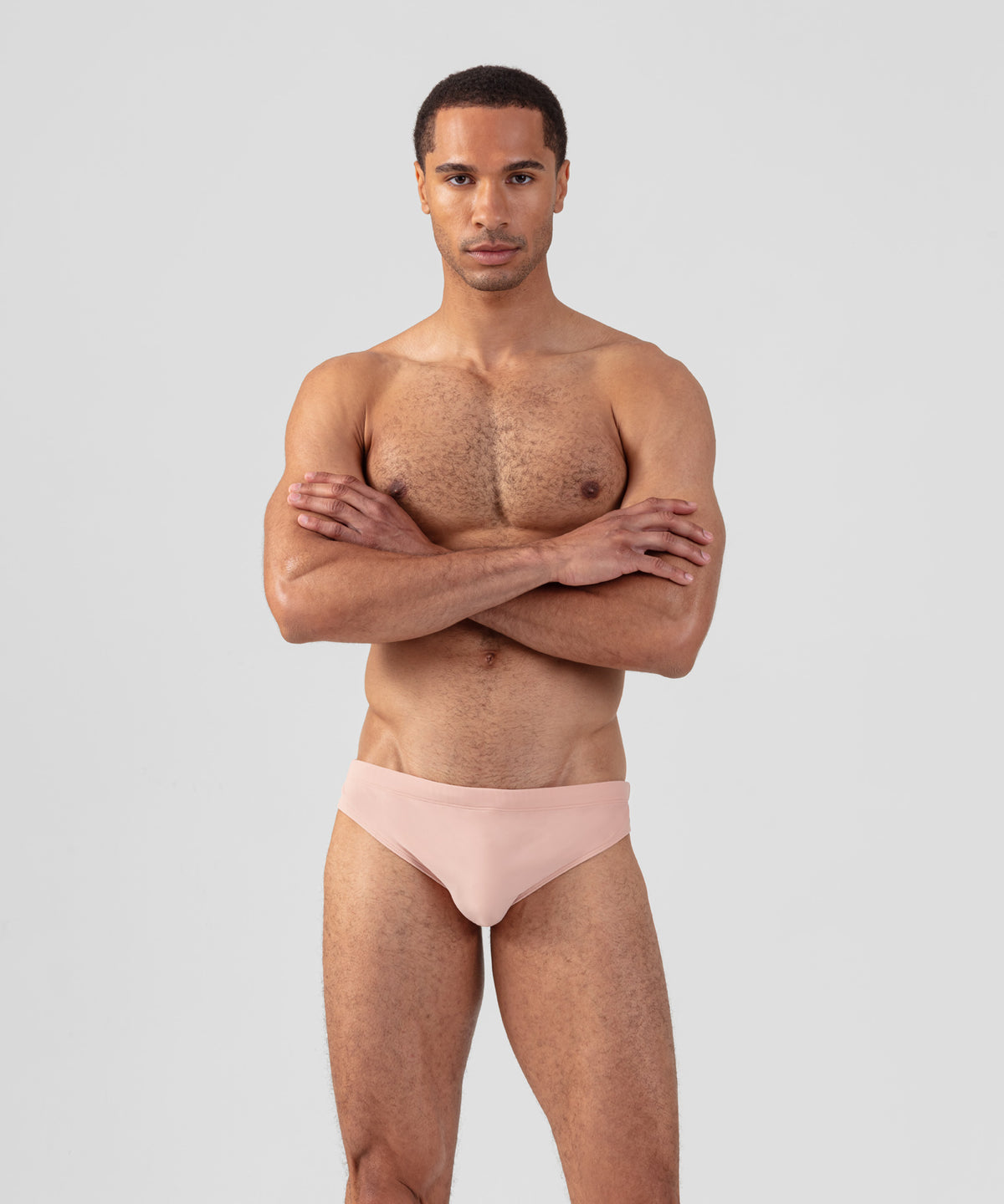 Slim Swim Briefs: Peach Nude