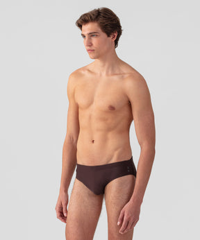 Swim Briefs: Espresso Nude