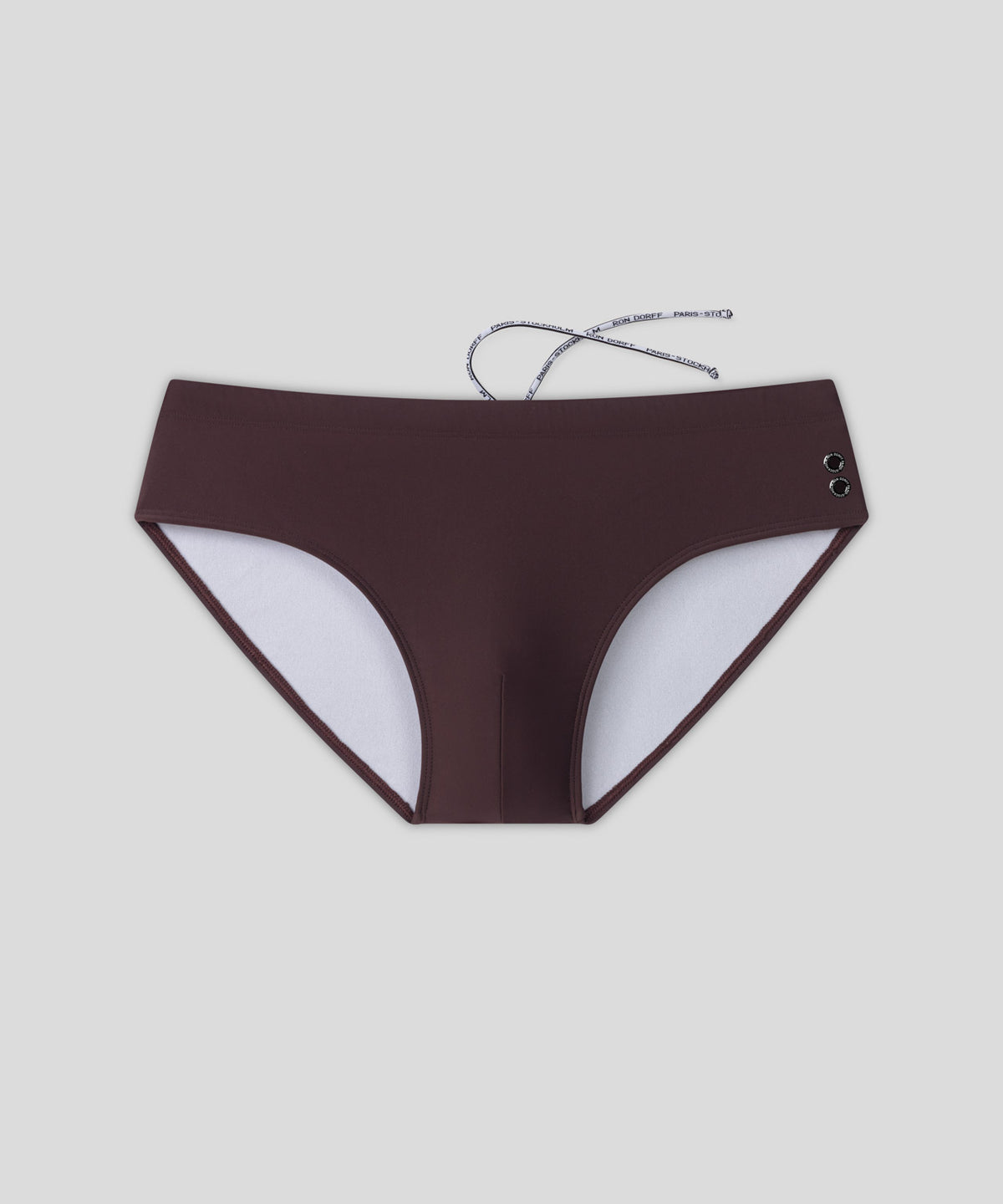 Swim Briefs: Espresso Nude