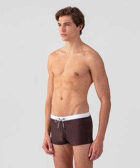 Swim Trunks w. Waistband: Espresso Nude