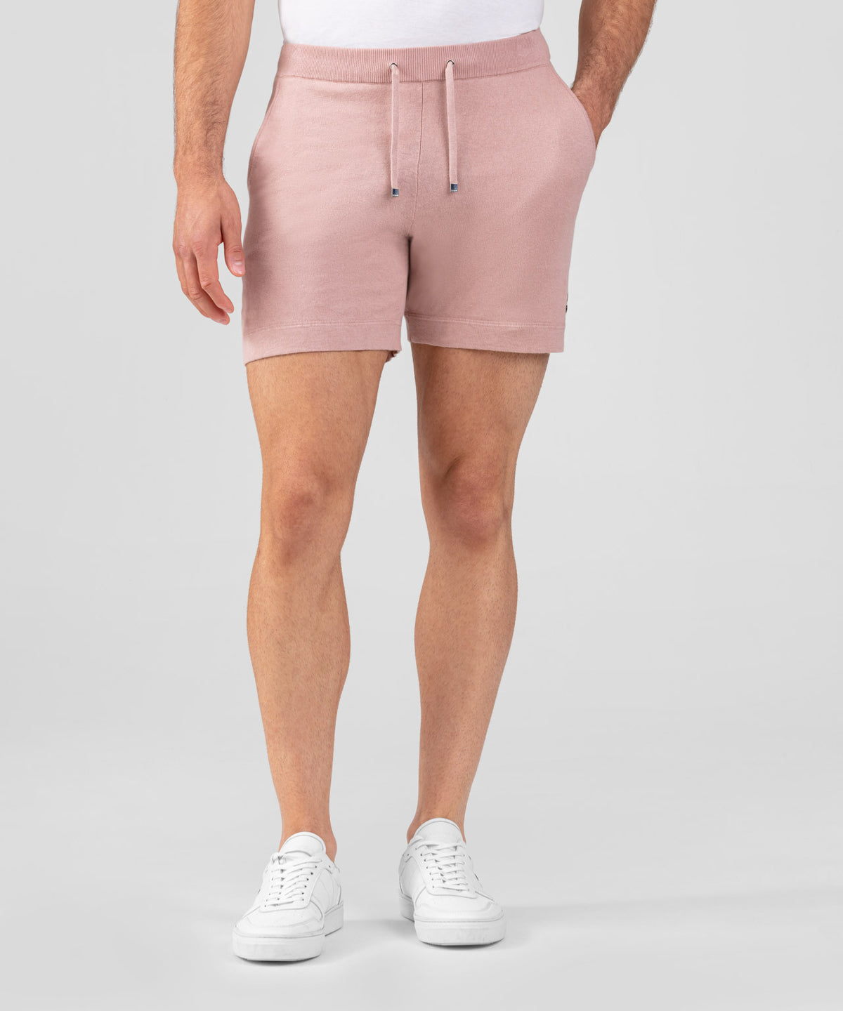 Light Cotton-Silk Shorts: Woodrose