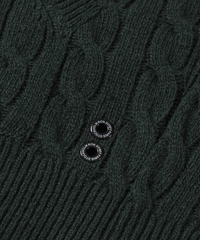 Wool Cashmere Telemark Hoodie Sweater: Dark Khaki