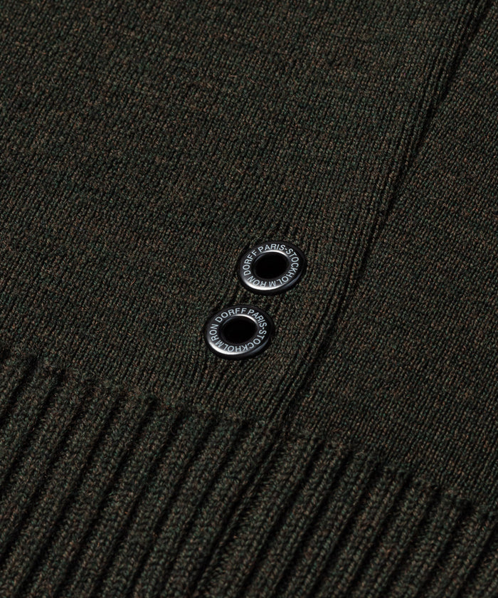 Army Merino Wool Sweater: Dark Khaki