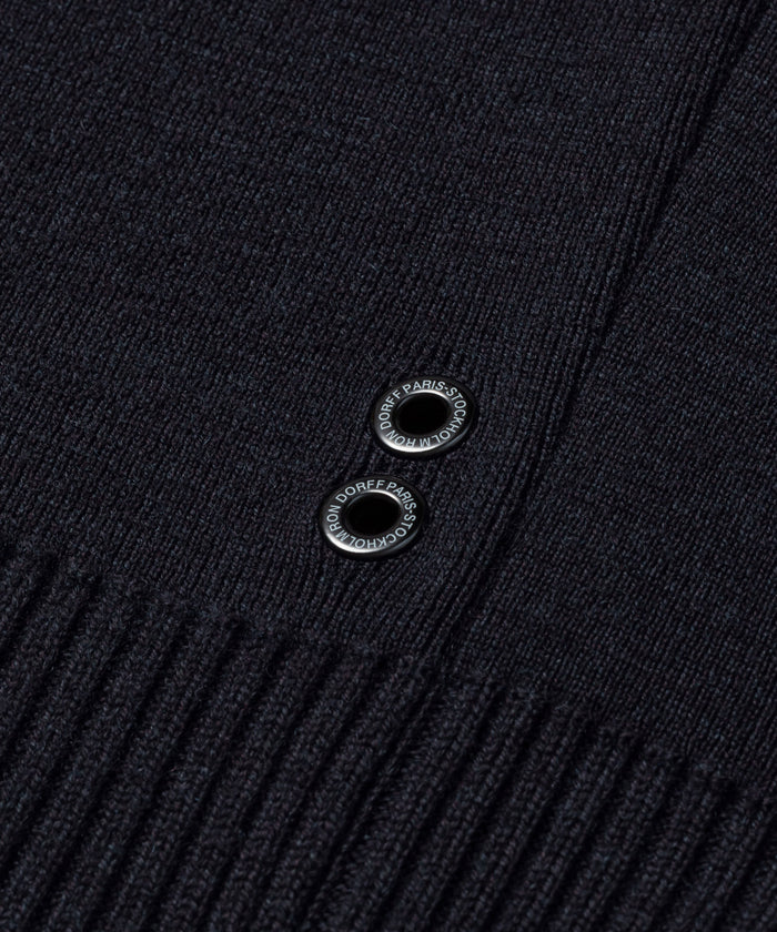 Army Merino Wool Sweater: Navy