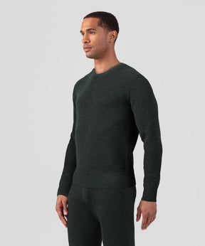 Ribbed Wool Sweater: Dark Khaki
