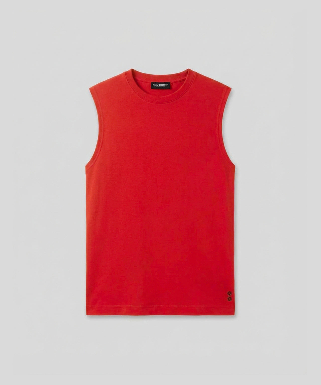 Light Cotton Sleeveless Sweatshirt: Shocking Red