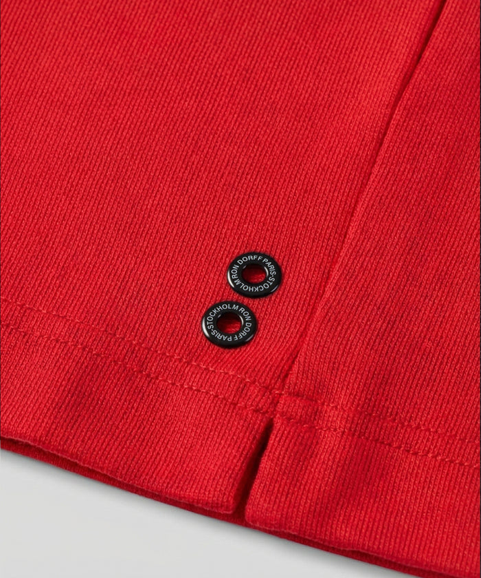 Light Cotton Sleeveless Sweatshirt: Shocking Red