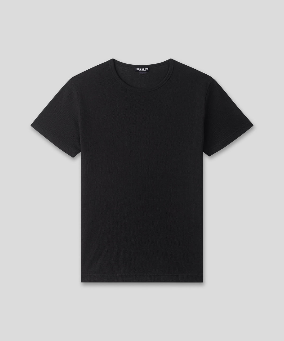 Cotton Mesh T-Shirt Eyelet Edition: Black