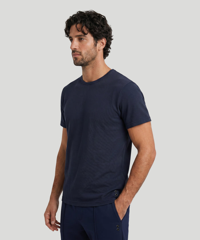 Mesh T-Shirt Eyelet Edition: Navy