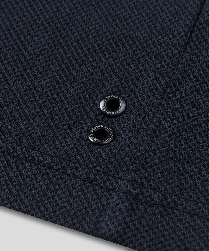 Mesh Sleeveless T-Shirt: Navy