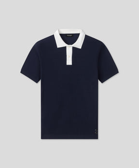 Cotton Piqué Premium Polo: Navy