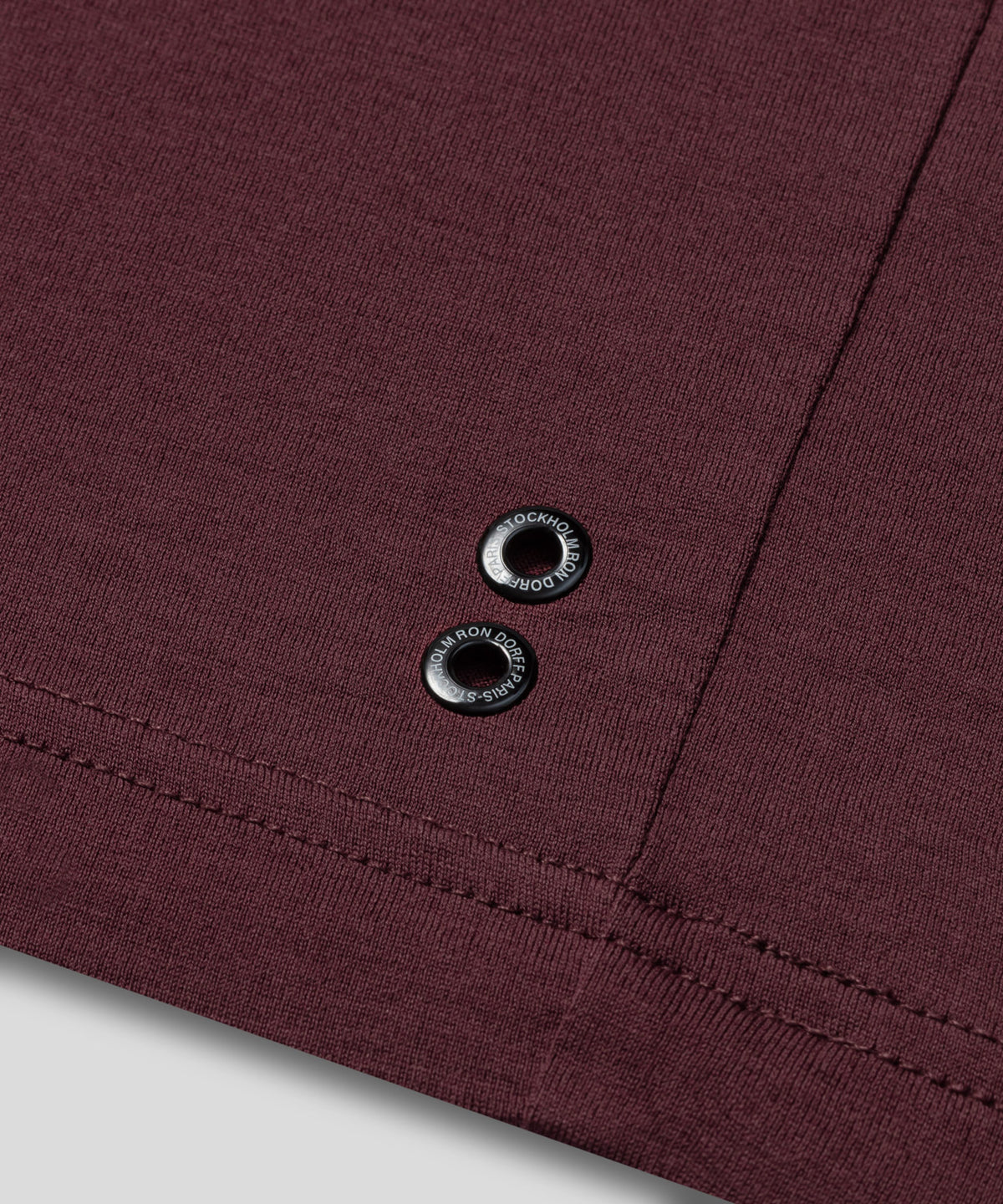 Crew Neck T-Shirt Eyelet Edition: Bordeaux