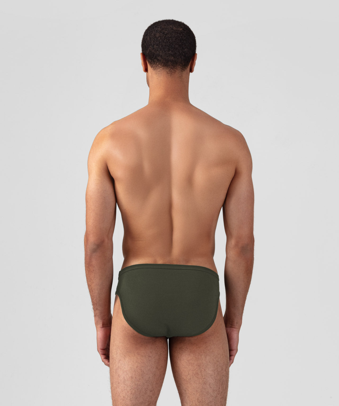 Slim Y-Front Briefs: Military Green