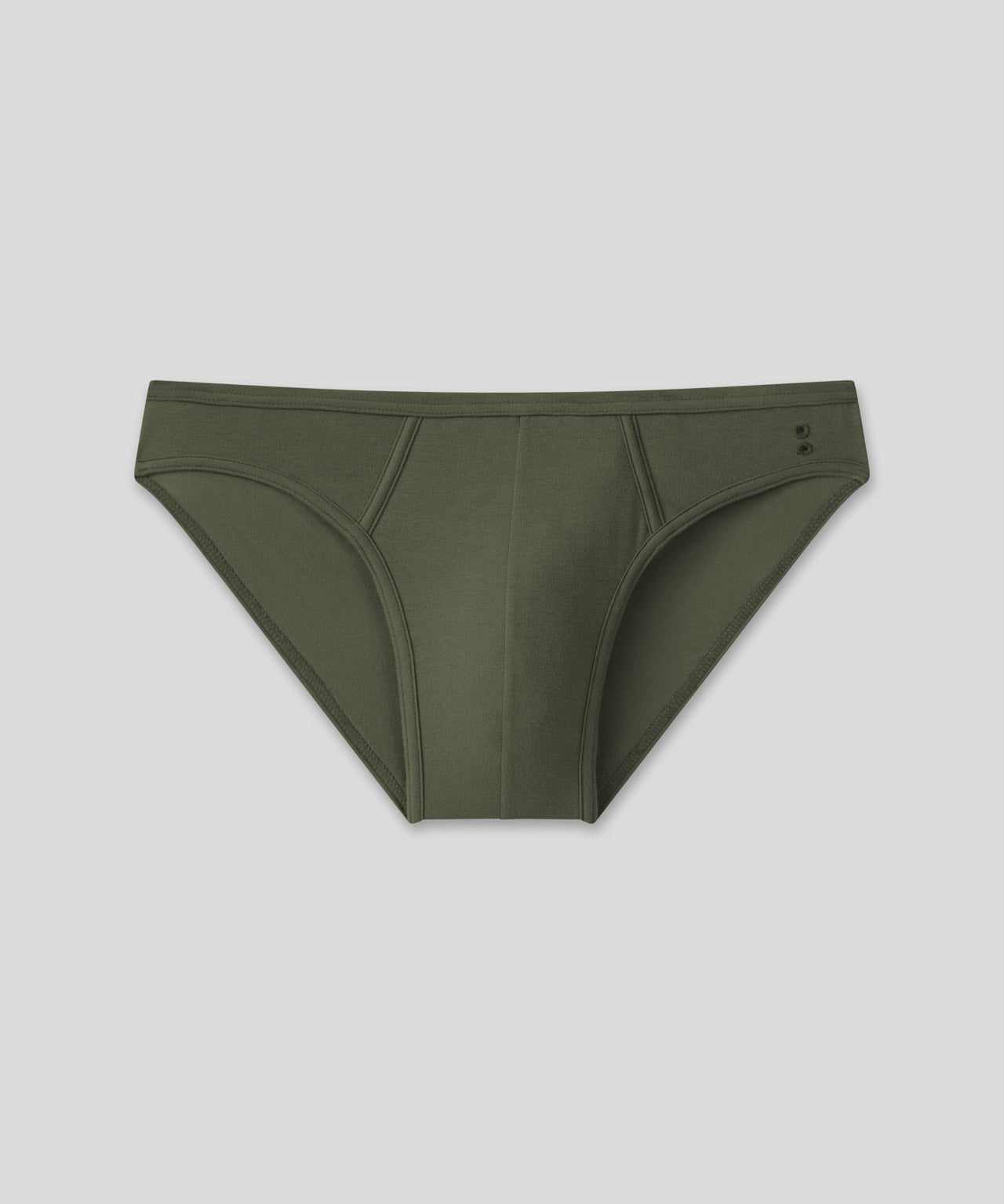 Slim Y-Front Briefs: Military Green