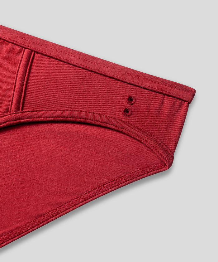 Slim Y-Front Briefs: Red