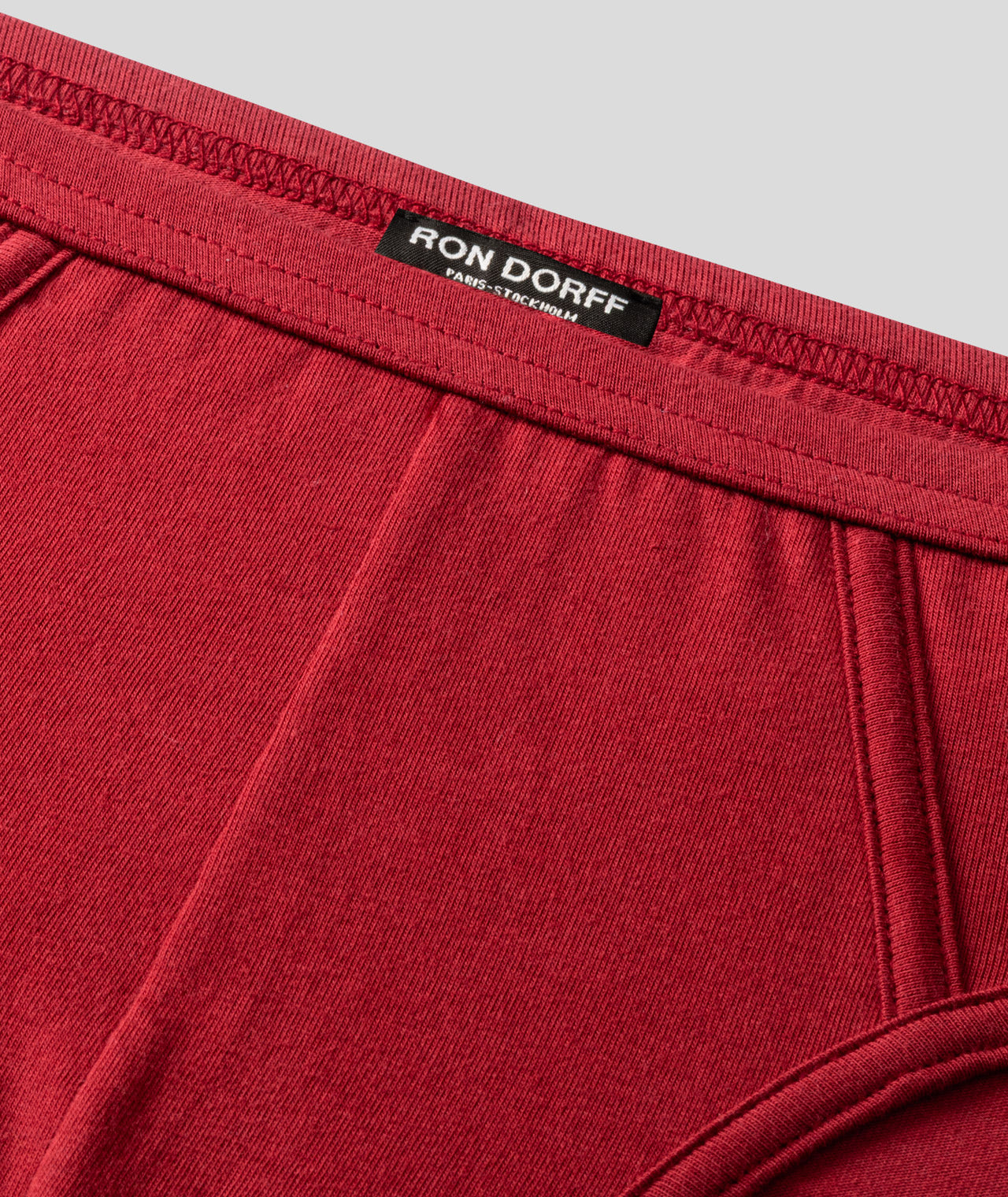 Slim Y-Front Briefs: Red