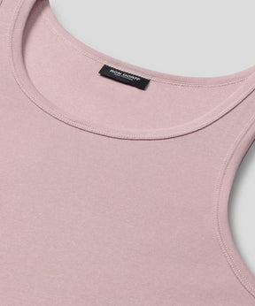 Ribbed Tank Top: Sunrise Pink