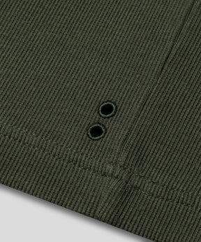 Army Ribbed Tank Top: Military Green