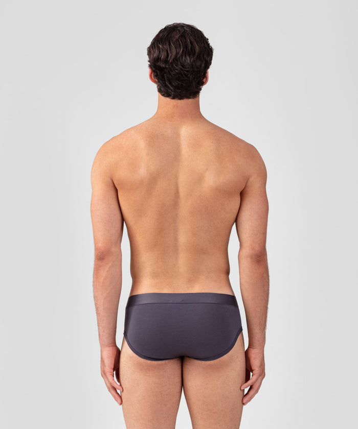 RON DORFF Y-Front Briefs: Cosmo Grey