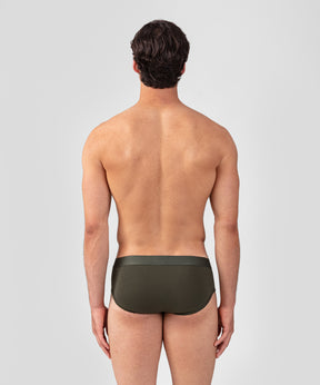 RON DORFF Y-Front Briefs: Military Green