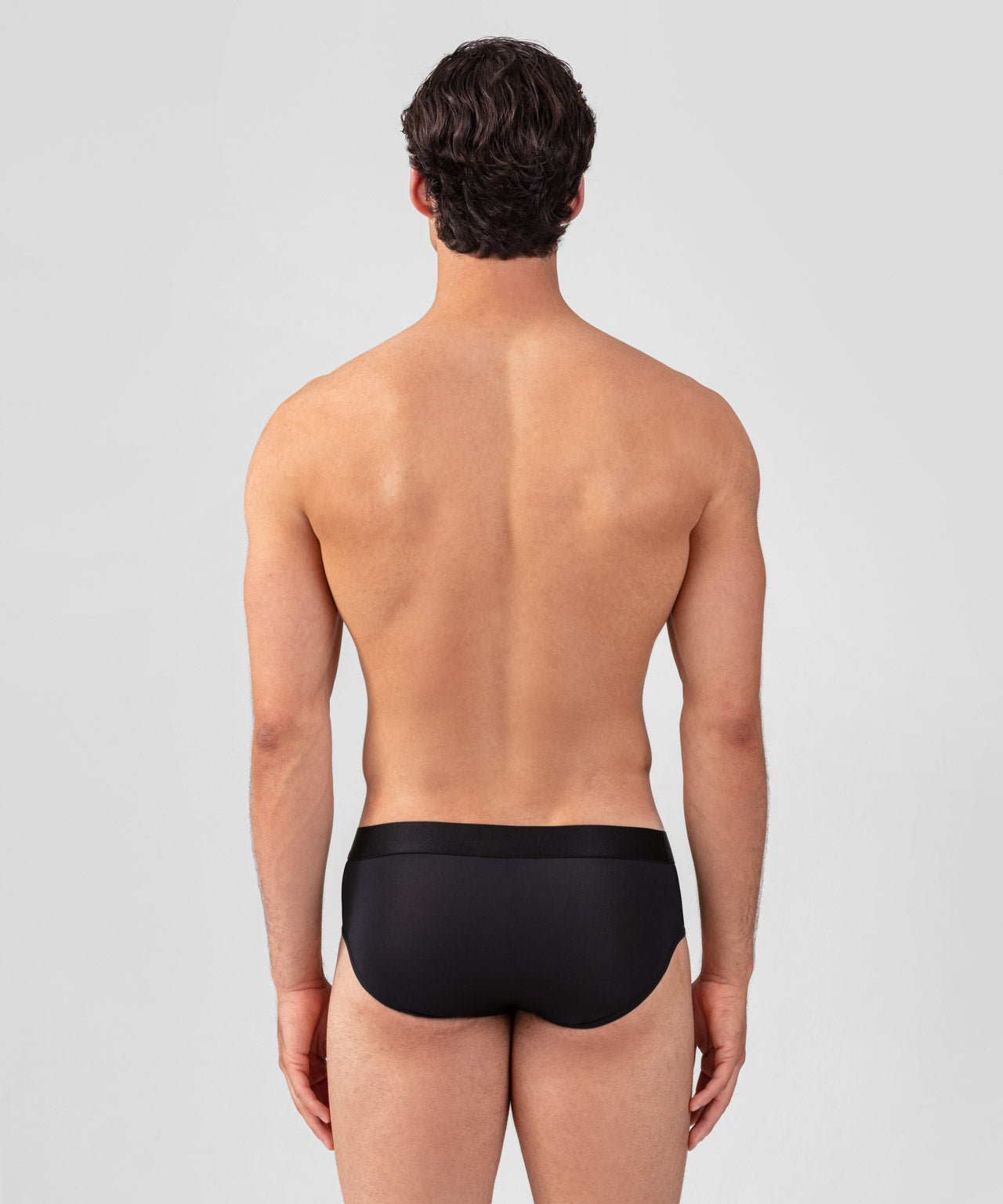 Sports Mesh Y-Front Briefs: Black
