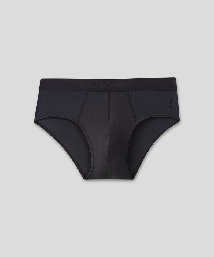 Sports Mesh Y-Front Briefs: Black