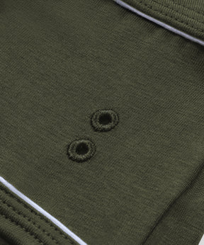 Y-Front Briefs w. Piping: Military Green