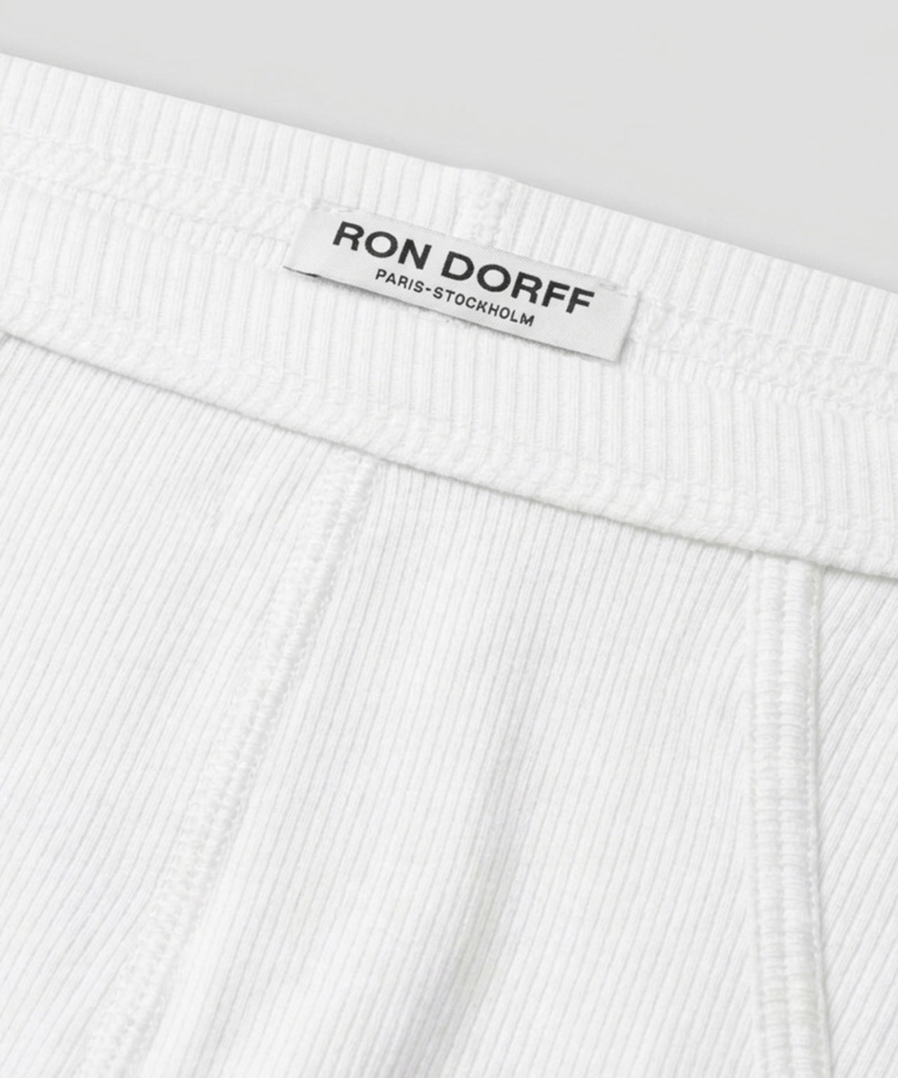 Army Ribbed Y-Front Briefs: White