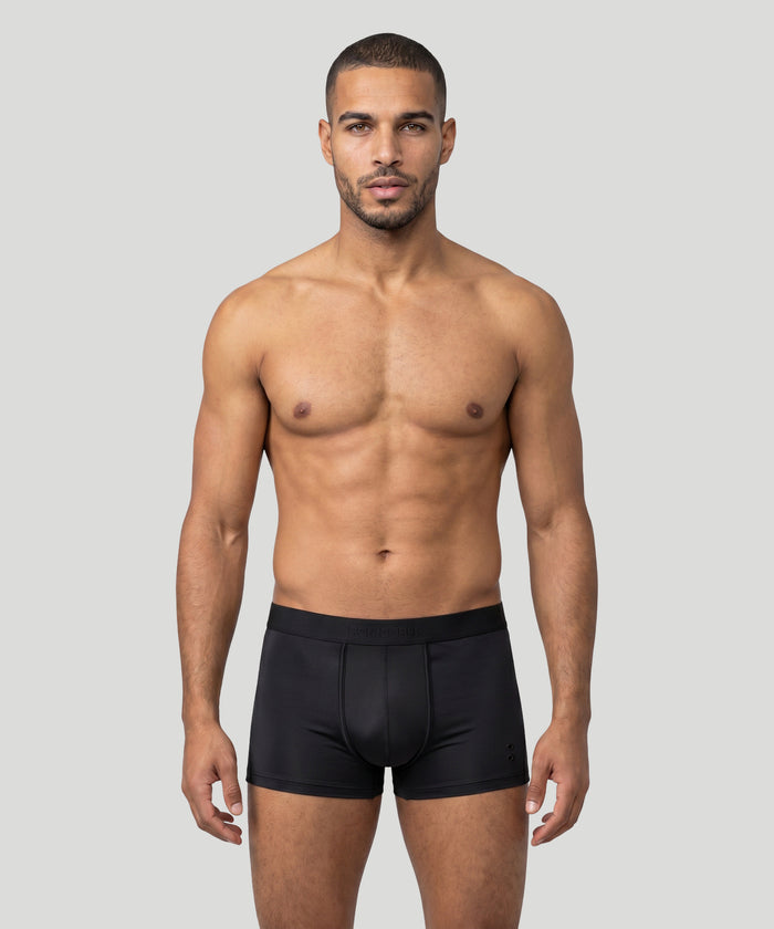 Sports Mesh Boxer Briefs: Black