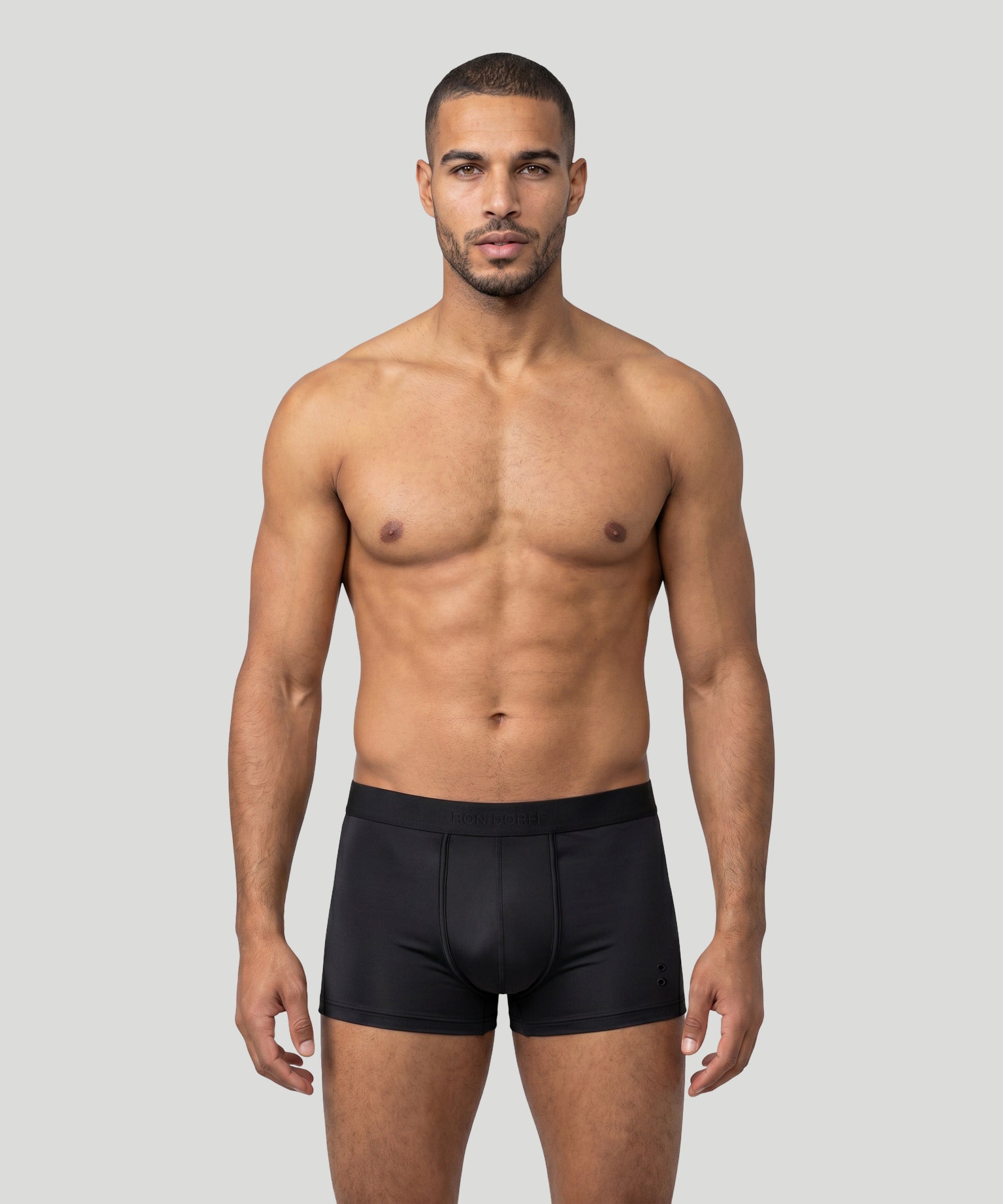Sports Mesh Boxer Briefs: Black